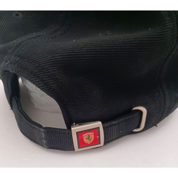 Scuderia Ferrari Formula One Blk Strapback Hat Logo Patch - Picture 6 of 9